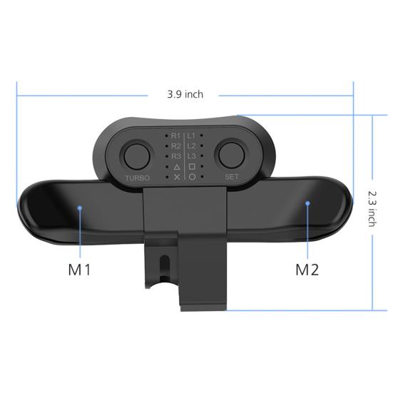 Gamepad Back Button Clip Extender Joystick Turbo Key Adapter for PS4 Controller