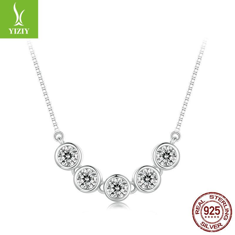 Minimalist Light Luxury 30 Points Moissanite Collarbone Chain, Exquisite And High-End 925 Sterling Silver Necklace Msn022