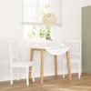 VidaXL Dining Chairs Cushions 2 Pcs White Solid Rubber Wood, Dining Chair, Chair, Living Room Chair, Chairs At 4102431