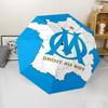 Marseille Print Automatic Umbrella, 8 Rib Iron Frame, Plastic Handle, Suitable for Outdoor Travel &Daily , Ideal Gift