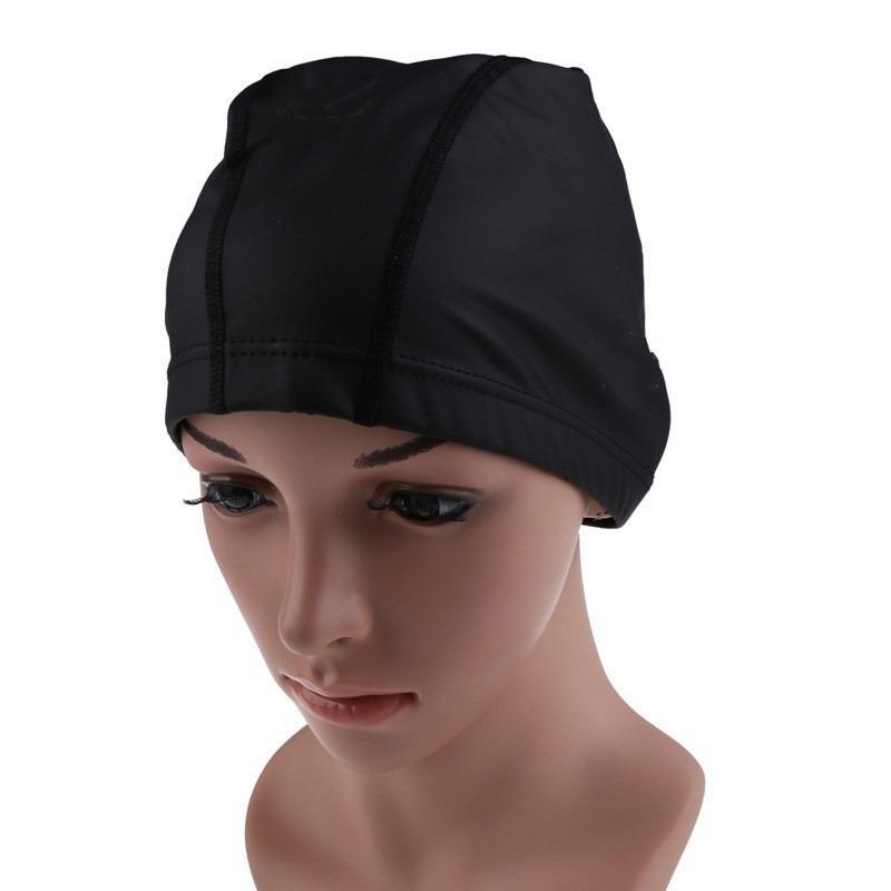 Adult Summer Winter Swimming Cap Elastic Solid Color Unisex Swimming Cap Stretch Waterproof Protect Ear Hat For Women And Men