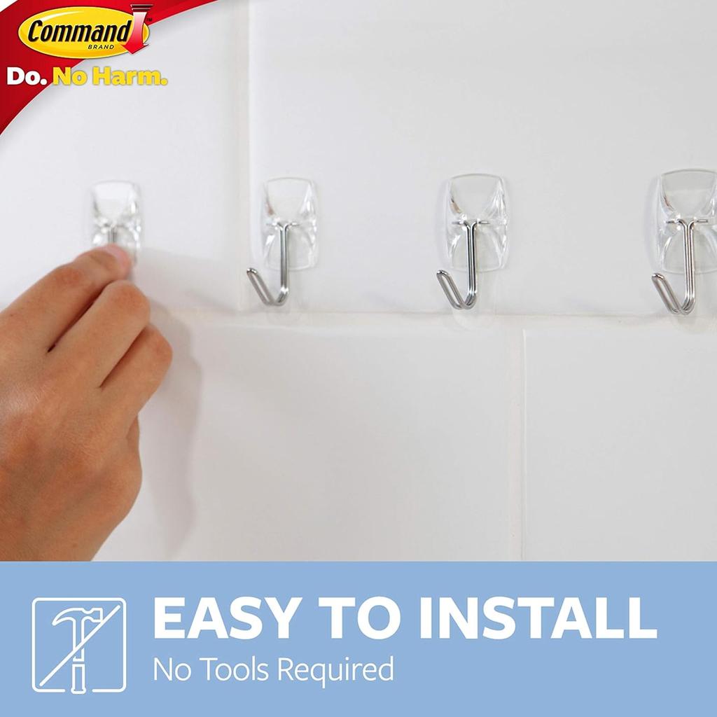 Command 17067CLR-9 Clear Small Wire Hooks Value Pack 225g 9pk