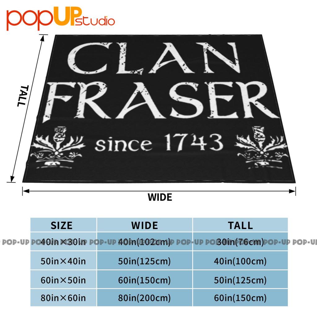 Clan Fraser Ultra-Soft Blanket Quilt Winter Sofa Cover Bed Covers