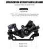 Aluminum Alloy MTB Brake Caliper Front/Rear Line Pulling Bicycle Mechanical Disc Brake Set 160mm Light Bike Pushes Caliper