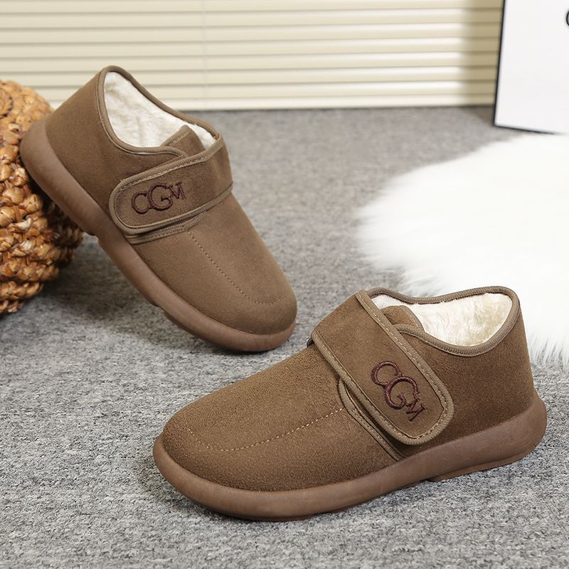 Thick-soled velvet Birkenstocks women's snow boots new autumn and winter non-slip fluffy beanie thermal cotton shoes