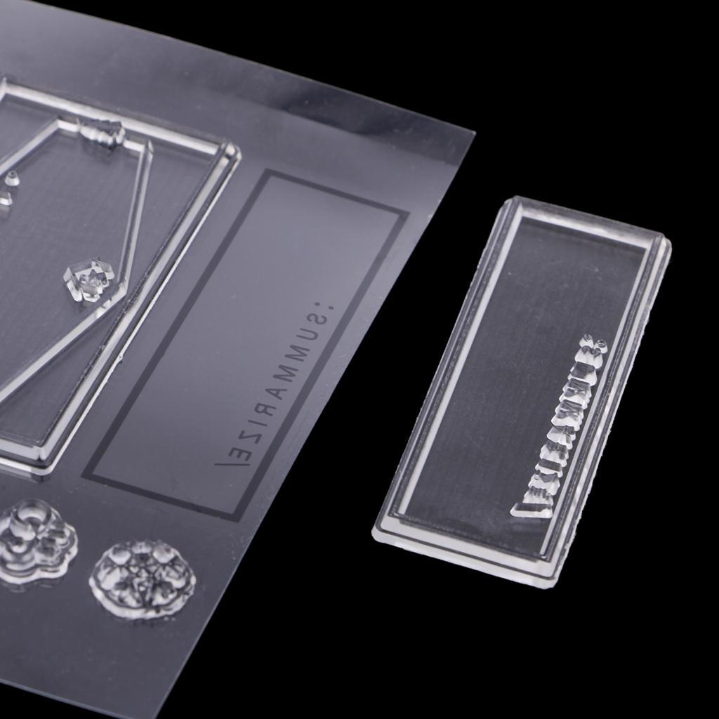 Themed Transparent Silicone Stamp Seal Clear for