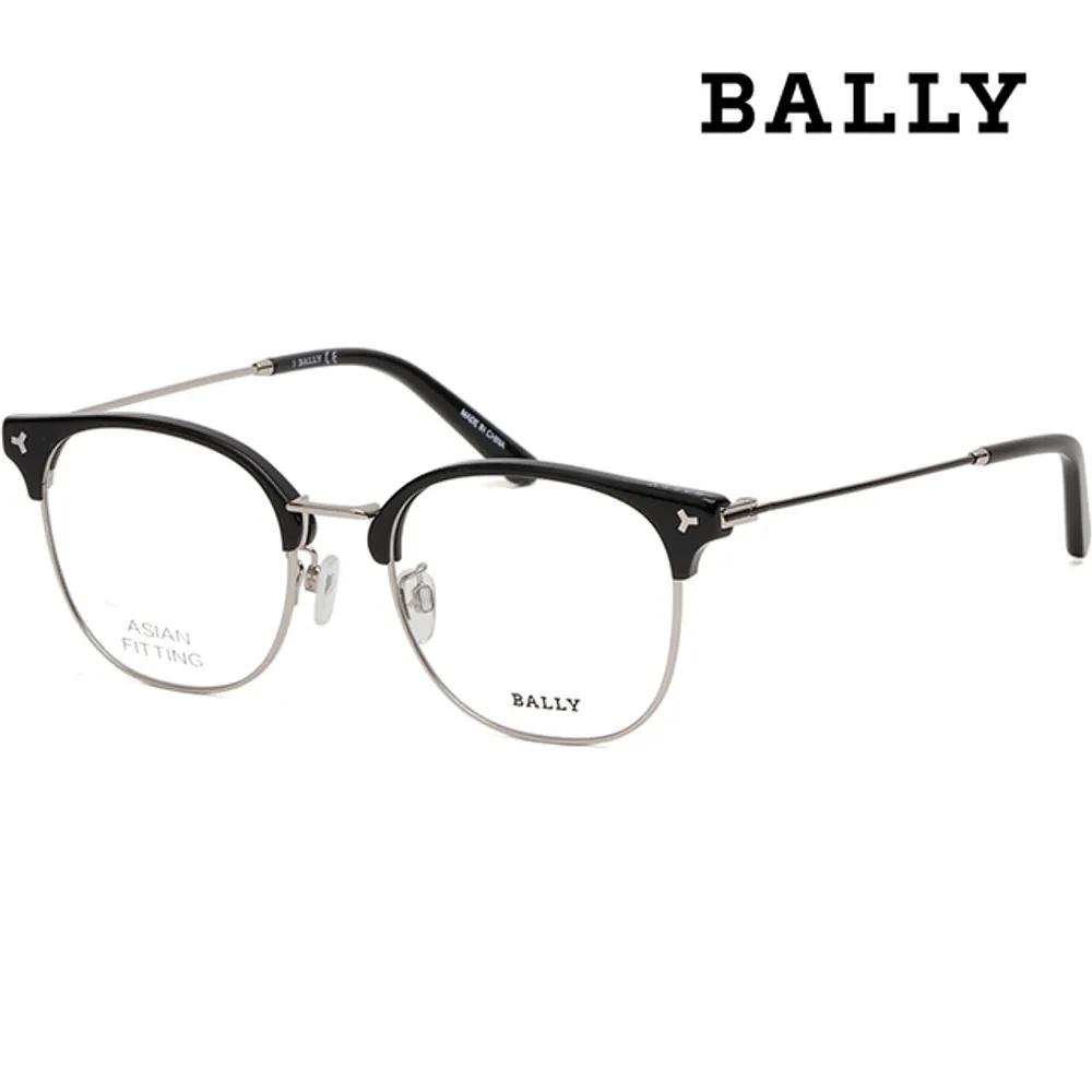 Bally Eyeglass Frames BY5038D 020 Browline Frames Men s Women s Semi-Horn Frames