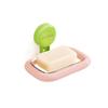Drainage Suction Cup Soap Box Wall-mounted Non-perforated Soap Dish Holder Easy To Install Reusable Soap Storage Tray Shower