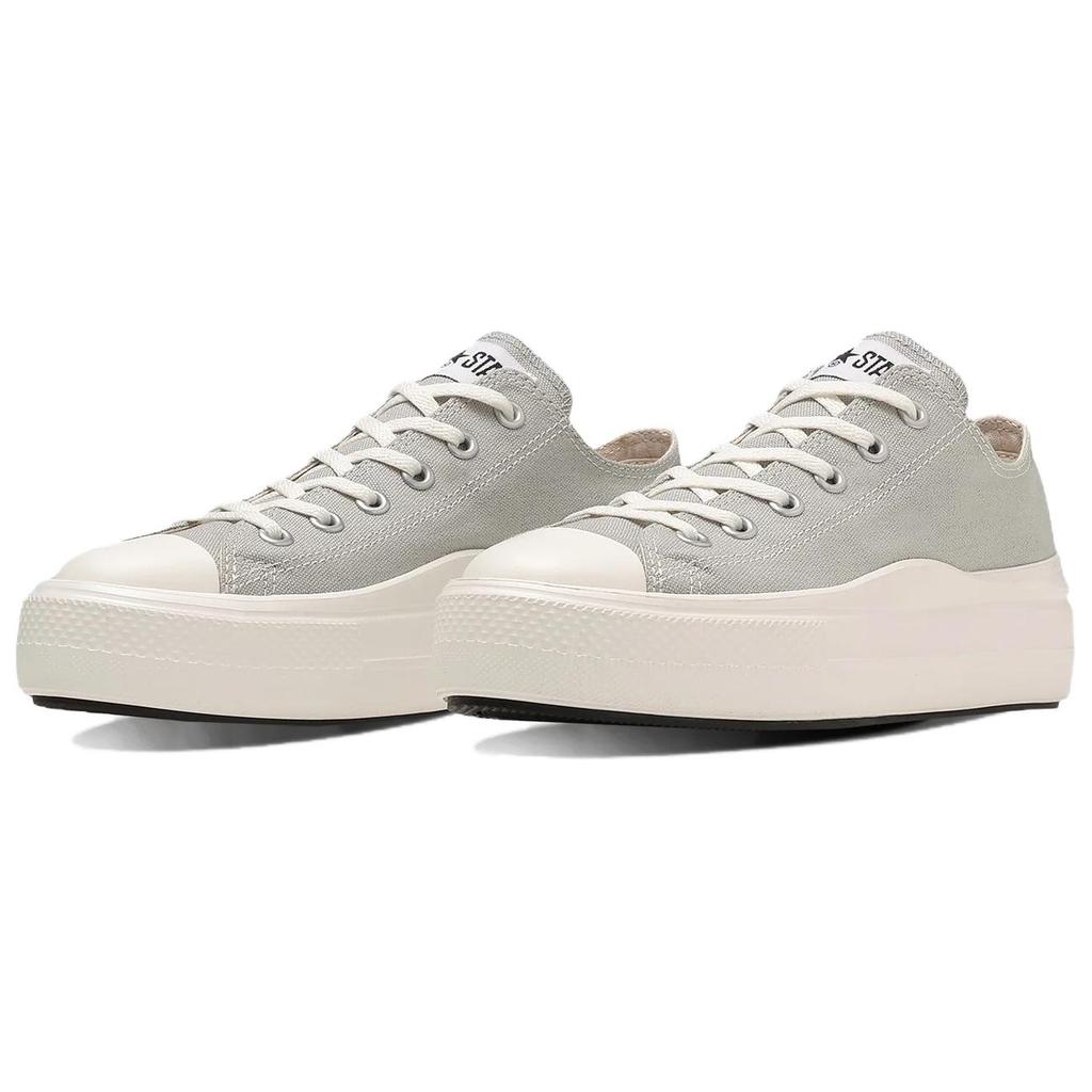 Converse All Star Light Plts 2 Ox Comfortable Versatile Low Top Canvas Shoes Women Sneakers Gray 31312532-215
