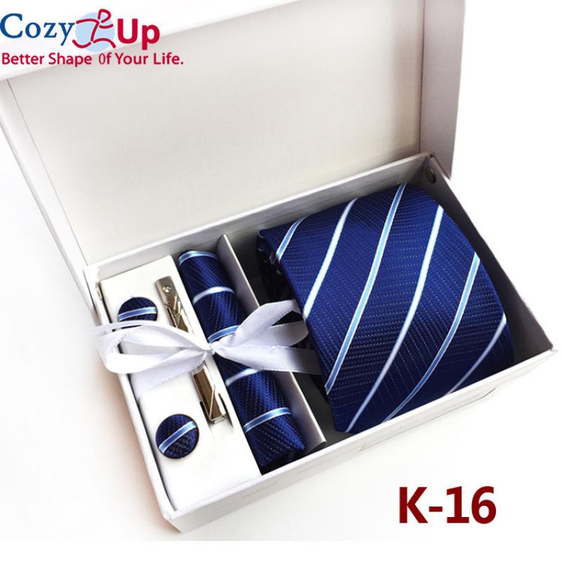 LanSilk Set Business Uomo Con Cravatta Sottile, Gemelli E Fazzoletto – 100% Seta – Confezione Regalo Di Lusso