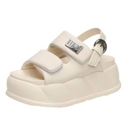 Fashion New 2024 Summer Fashion Women Sandals Platform 7.5CM Wedge Heels Shoes Comfortable Outside Flip-Flops White Sneakers Beach Shoes
