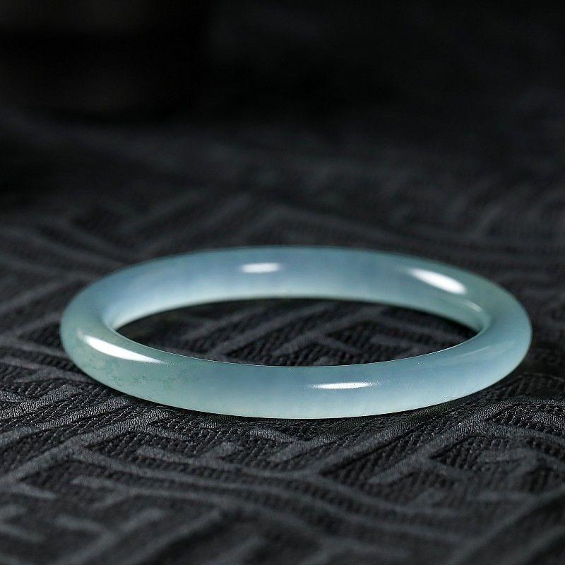 Blue Jade Bracelet Female Literary Style Simple Fashion Quartzite Jade Bracelet