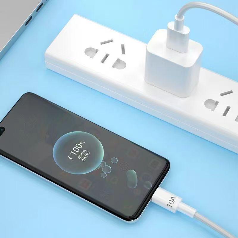 120W High-Speed Type-C Charging Cable for Huawei, Oppo, Xiaomi, Vivo - Supports 10A Fast Charge