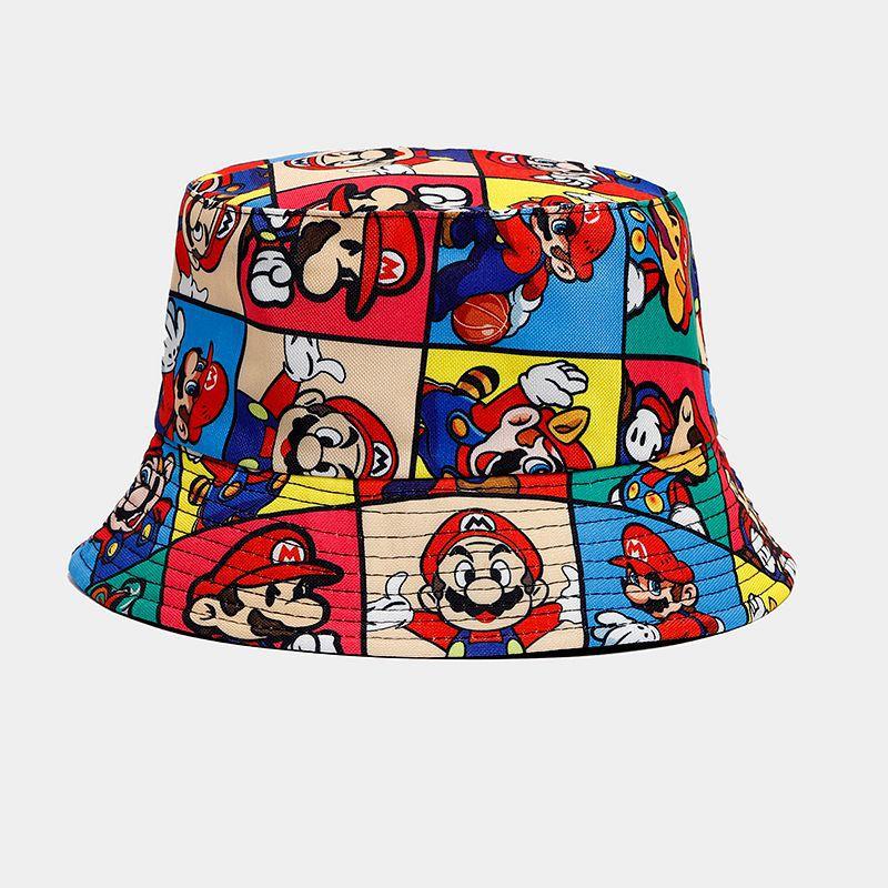 New Product European and American Popular Printing Double-sided Sun Hat Outdoor Sunscreen Sunshade Basin Hat Men's and Women's Bucket Hat