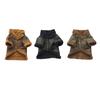 Dog Leather Jacket Cool Winter Warm Dog Pet Clothes for Home Outdoor and Parties