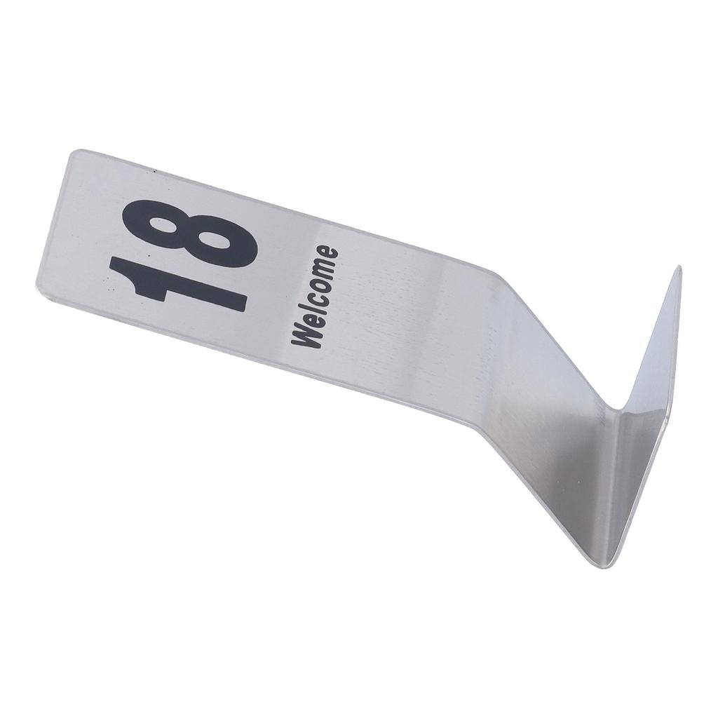 10PCS Table Number Cards Stainless Steel DoubleSided Digital Sign Seat Card 1120 Number