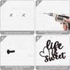 1pc "Life Is Sweet" Metal Wall Art Charming Wall Decor for Living Room, Bedroom, Office, & Dining Room Stylish Lobby Decoration