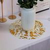 10pcs Disposable Gold Placemats Metallic Glitter Foil Mesh Table Mats  Christmas