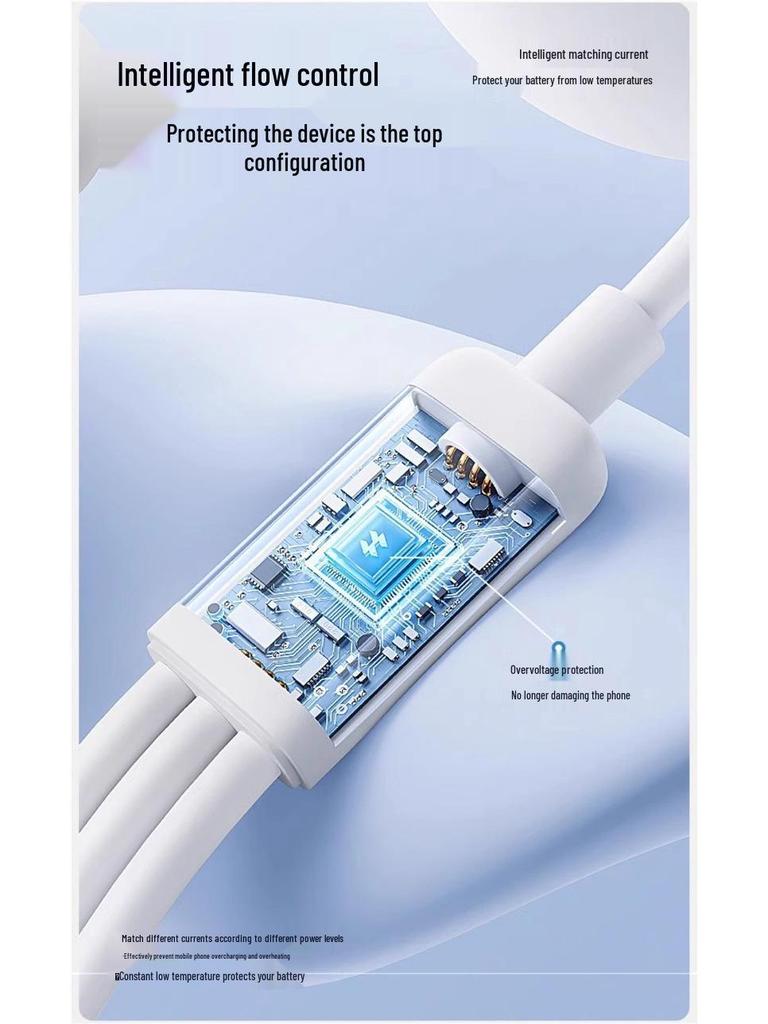 Retractable 3-in-1 Braided Multi-Head Charging Cable for Super Fast Charging