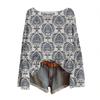 Women's Round Neck Lightweight Sweater Casual Long Sleeve Knit Pullover