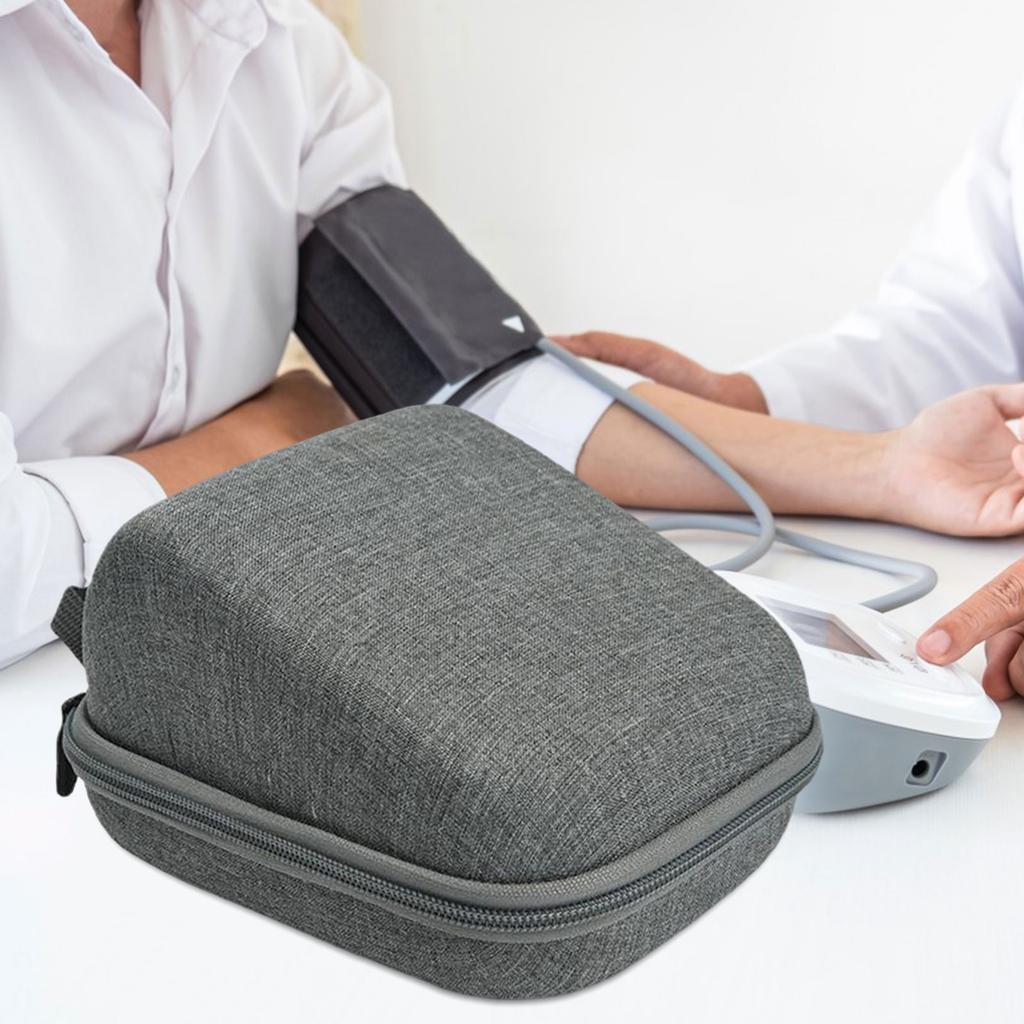 Hard Case Protector Dustproof for Upper Arm Blood Pressure Monitor with Cuff Medical Equipment Storage