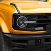 Headlight Cover Head Lamp Guard Protector Trim For ford Bronco +Black ABS