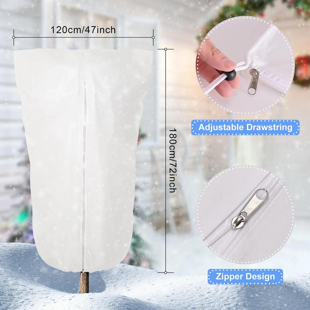 Plant Cover Winter Warm Cover Tree Shrub Plant Protecting Bag Frost Protection For Yard Garden Plants Small Tree Against Cold