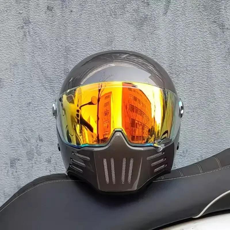 Motorcycle Helmet Full Face casco moto Helmet Vintage Chopper Retro capacete de motocicleta modular helmet DOT Approval