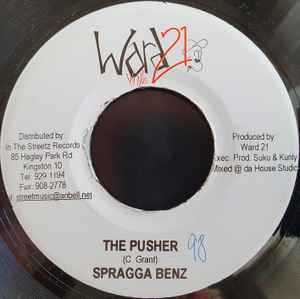 7inch Record SPRAGGA BENZ - The Pusher NONE Ward 21 Jamaica Reggae, Ska & Dub Used