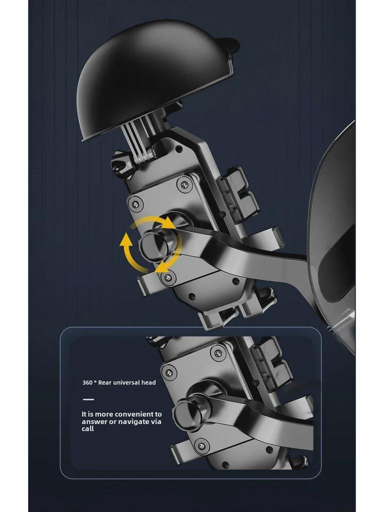 Wasserdichter Sonnenschutz Handyhalter für Helm, Motorrad, Fahrrad - Oktopus-Design