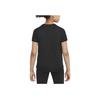 Nike Logo Print Round Neck Pullover Short Sleeve T-Shirt Kids Tops Black DD7639-010