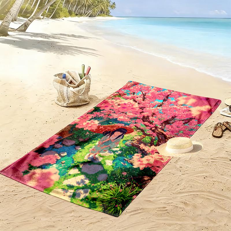 1pc naruto Beach Towel, Multi-functional Beach Towel for Outdoor Activities Beach Swimming and Travel