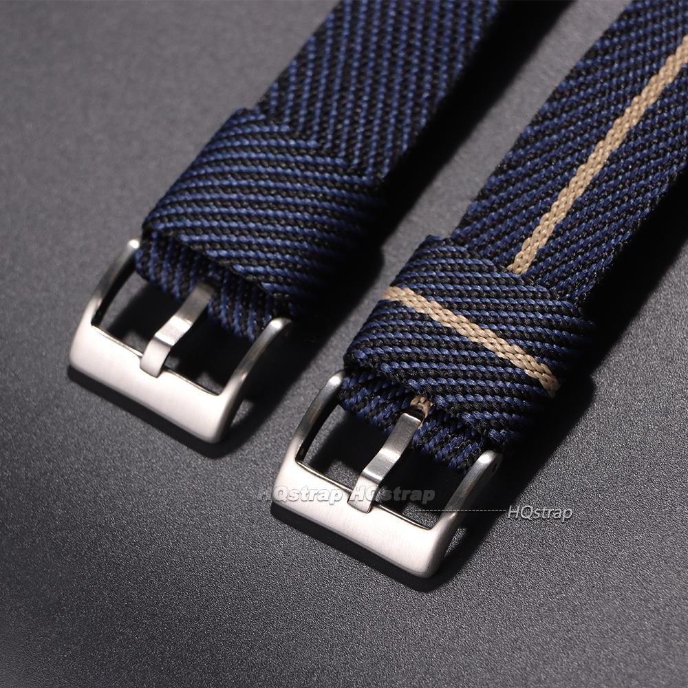 Nylon Strap 20mm 22mm Comfortable Wristwatch Strap Watch Band Stitching Fabric Bracelet Quick Release Universal Wristband