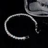 Bracciale Quadrifoglio Zircone Cuore - Gioiello Elegante e Versatile per Donna
