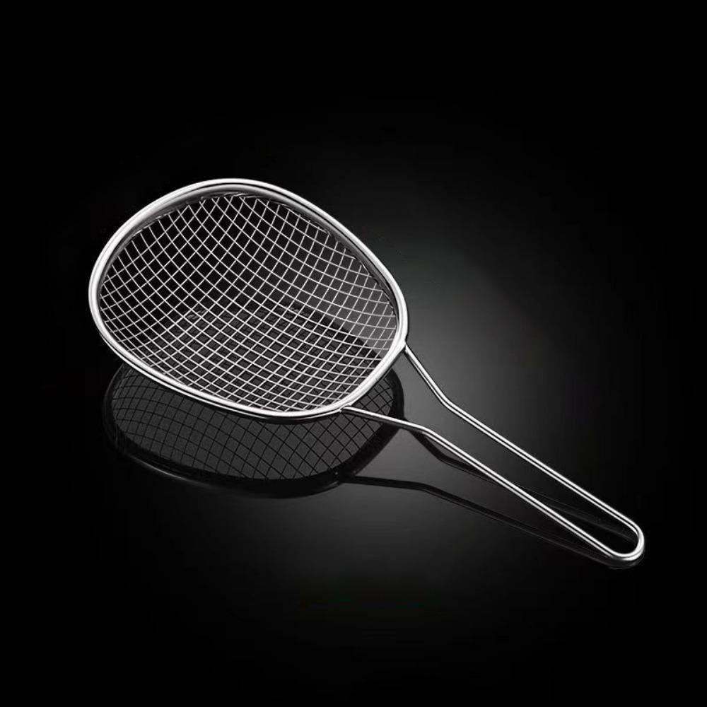 Oval silskje i rustfritt stål Rustfritt stål Friteringssil Skje Dreneringsskje Husholdning