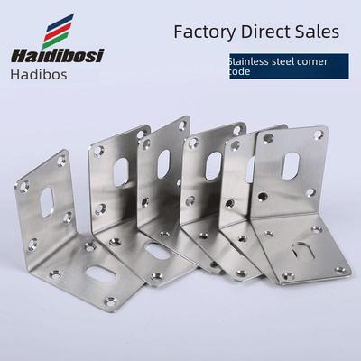 90° L-Shape Stainless Steel Corner Shelf Bracket for Cabinet Support