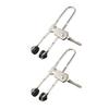 Ceiling Tile Installation Lever Action Grid Clamps Rubber Head Lever Action Clamps Rubber Head Clamps Secure Grip 2pcs Set