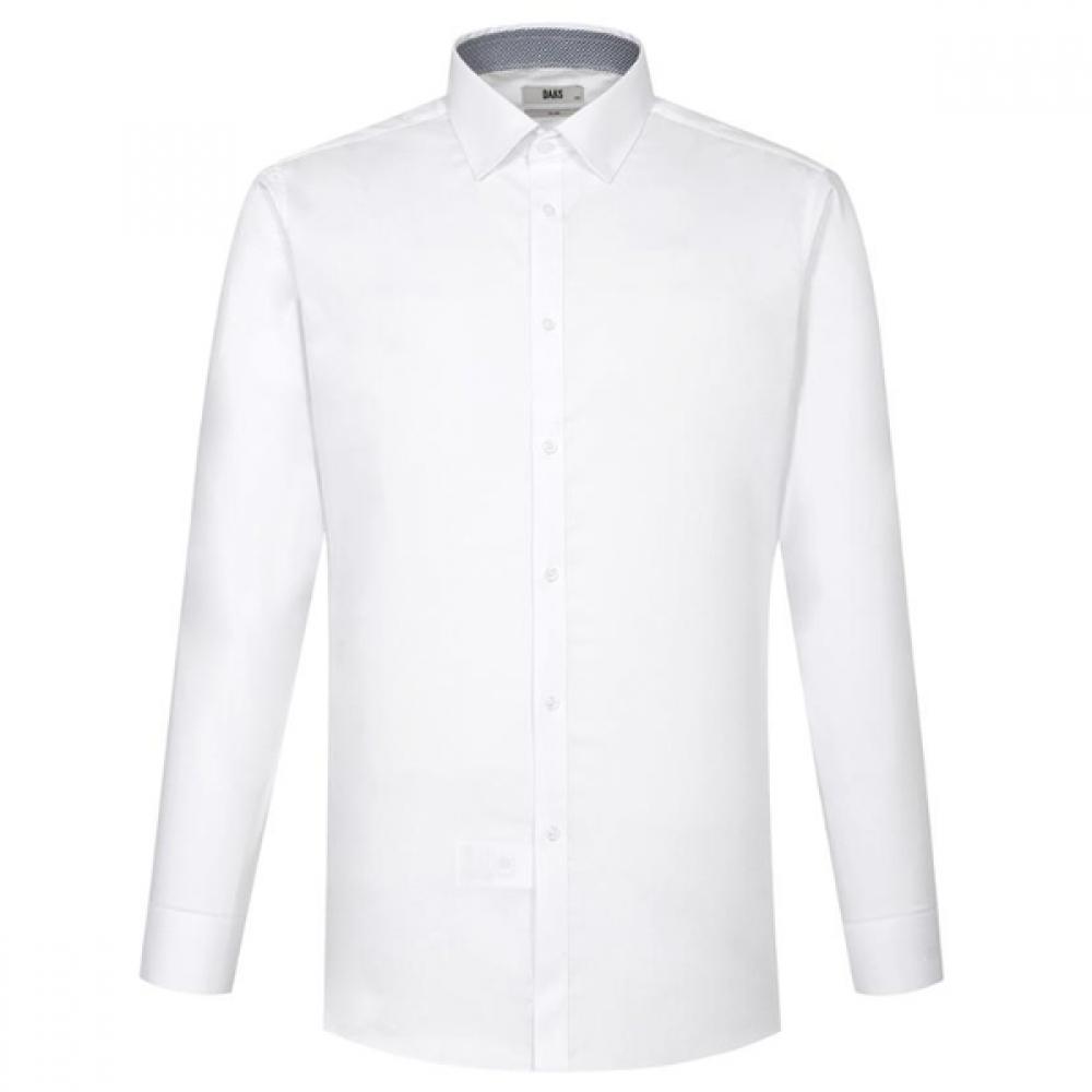 Daks Easy Care Stretch Solid Slim Fit Dress Shirt Dmp1shdl302a1