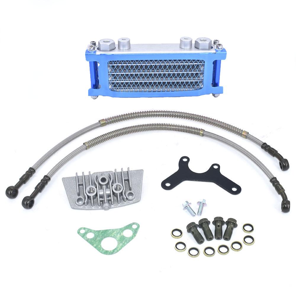 Oil Cooler Motorcycle Oil Radiator Kit Engine Cooling for 50 125 140cc Motocross Universal Dirt Pit Bike ATV Enduro Accessories