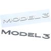 1X Car Badge Rear Trunk Emblem Decal Styling Sticker Lettering Logo Auto Decorate Accessories For MODEL3
