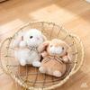 Cute Plush Puppy Keychain Doll Bag Charm Kawaii Student Backpack Accessory Gift For Girls