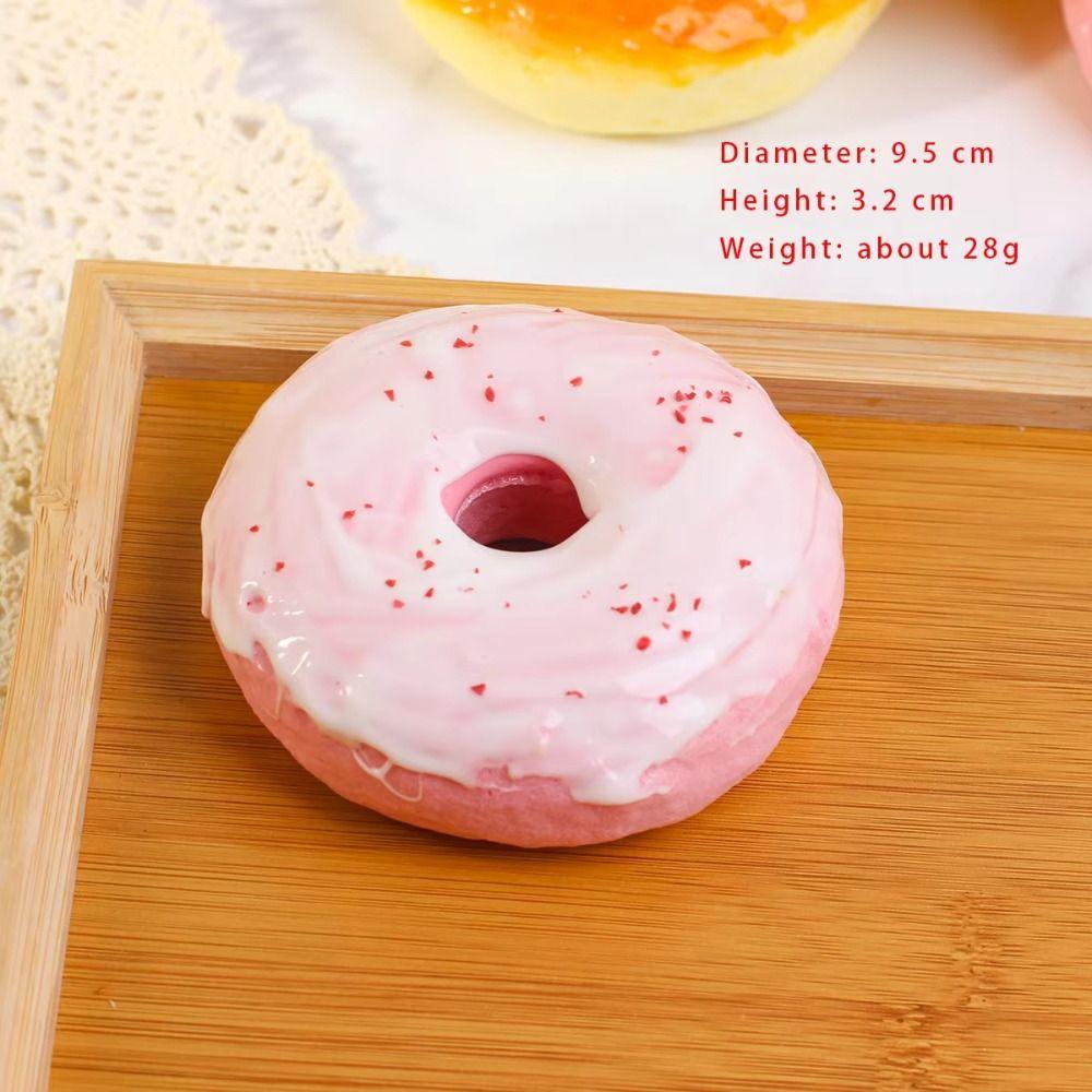 Hand Relax Simulation Bread Squeeze Food Shape Slow Rebound Doughnut Bread Squeeze Soft Kneading Sensory Fidget Birthday Gift