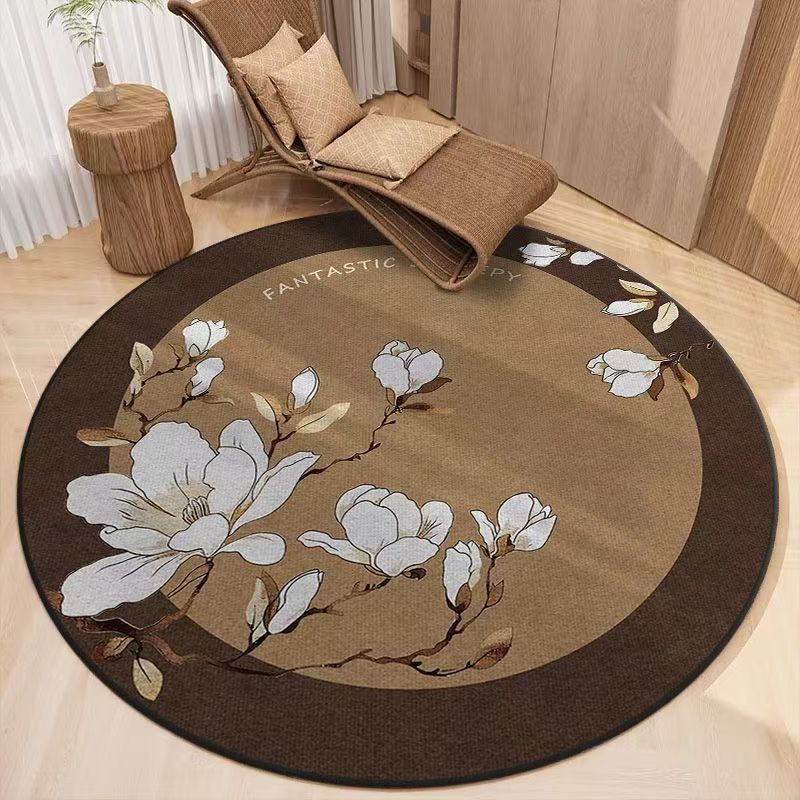 

Круглый ковер для гостиной, диван, кабинет, грязеотталкивающий, для спальни, износостойкий, напольный коврик 120 * 120cm