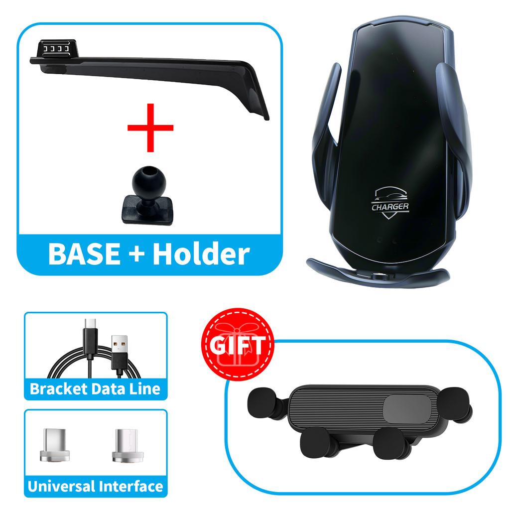 for Kia EV6 2024 GT Line (12.3inch) Car Phone Holder Screen Fixed Navigation Bracket Base Wireless Charging