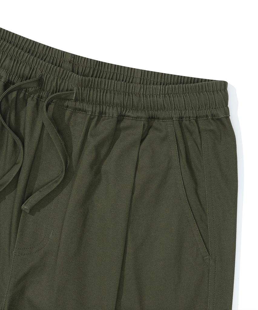 COLUMBIA UNIVERSITY M-Label Loose-Fit Pintuck Pants Dark Khaki