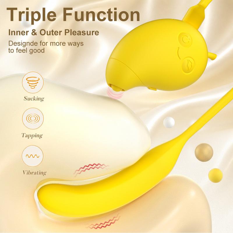 2 in 1 APP Control with 9 Pulsation & Sucking Modes Nipple Anal Clitoral Stimulator Clit Sucker Female Dildo Masturbator Sex Toy