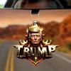 New Trump acrylic pendant flat car interior rearview mirror ornaments pendant Keychain pendant