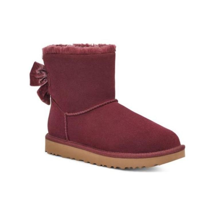 (WMNS) UGG Mini Bailey Bow Stiefel 'Wild Grape' Damen 1138172-WGRP