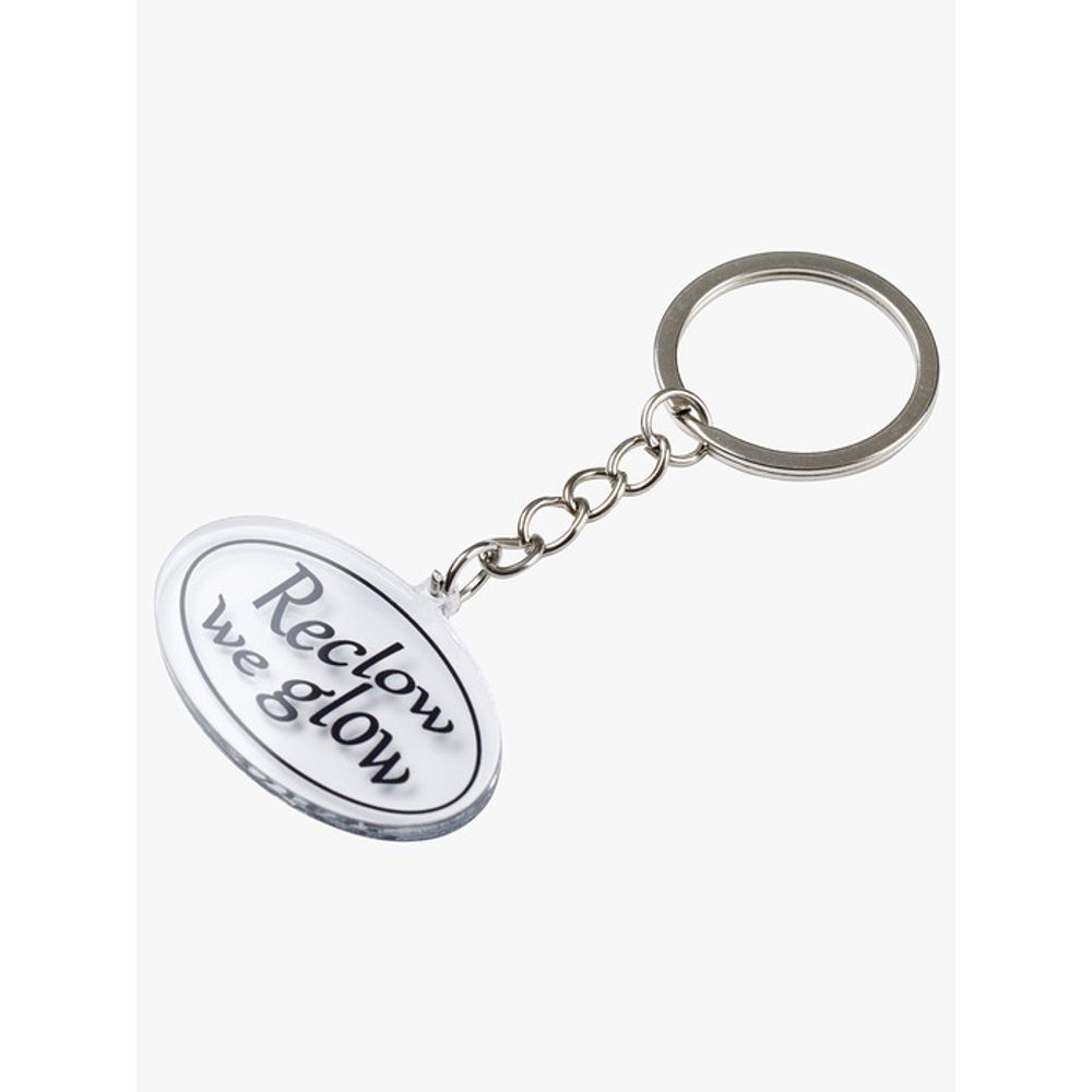 RECLOW OVAL LOGO ACRYLIC KEYRING CLEAR