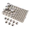 87x Motorcycle Chrome ABS Bolt Toppers Caps